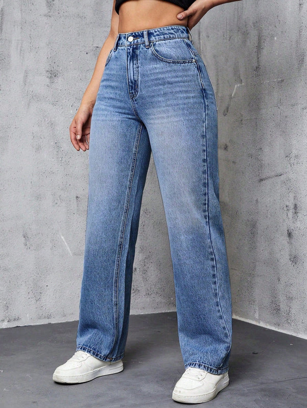 Jeans Rectos Lavados