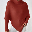Essnce Sueter De Manga Murcielago Con Cuello Alto De Color Solido