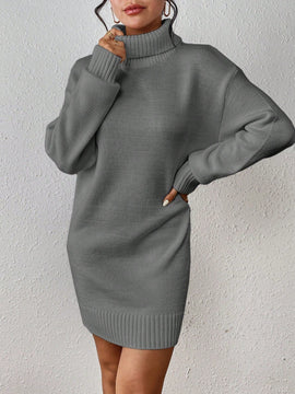 Clasi Jersey Largo De Cuello Alto Y Manga Larga Para Mujer