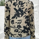 EMERY ROSE Blusa De Manga Con Volantes Y Estampado Floral