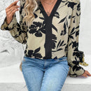 EMERY ROSE Blusa De Manga Con Volantes Y Estampado Floral