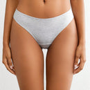 Leisure Ropa Interior De Tanga De Color Solido Para Mujeres