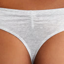 Leisure Ropa Interior De Tanga De Color Solido Para Mujeres