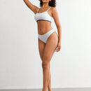 Leisure Ropa Interior De Tanga De Color Solido Para Mujeres