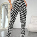 EZwear Pantalones Con Costura Lateral Y Dobladillo Con Abertura