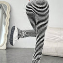 EZwear Pantalones Con Costura Lateral Y Dobladillo Con Abertura