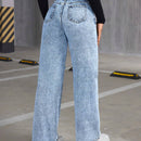 ICON Jeans Rectos Con Detalles Desgastados