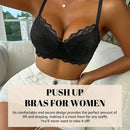 Sosten Push-up De Encaje Floral Con Soporte Lateral