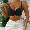 Sosten Push-up De Encaje Floral Con Soporte Lateral