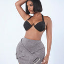 Top De Tirantes Sin Espalda Y Cuello Halter Para Mujer Con Diseno De Copa