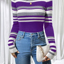 Essnce Jersey Delgado Con Bloques De Color Y Rayas