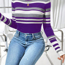 Essnce Jersey Delgado Con Bloques De Color Y Rayas