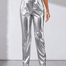 Tall Pantalones Conicos De Cintura Elastica Para Mujer