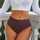 Finetoo set de 5 calzoncillos de mujer de unicolor, comodos y sin costuras