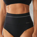 Tanga Con Control De Barriga De Cintura Alta, Sin Costuras, Adhesivo Antideslizante, 1 Pieza Para Mujer
