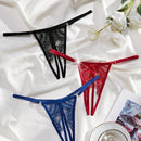 Classic Sexy 3 Piezas Tanga Sexy De Encaje Con Entrepierna Abierta
