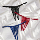 Classic Sexy 3 Piezas Tanga Sexy De Encaje Con Entrepierna Abierta