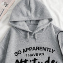 Ezwear sudadera con capucha minimalista con estampado de carta de bolsillo para mujer, uso casual diario