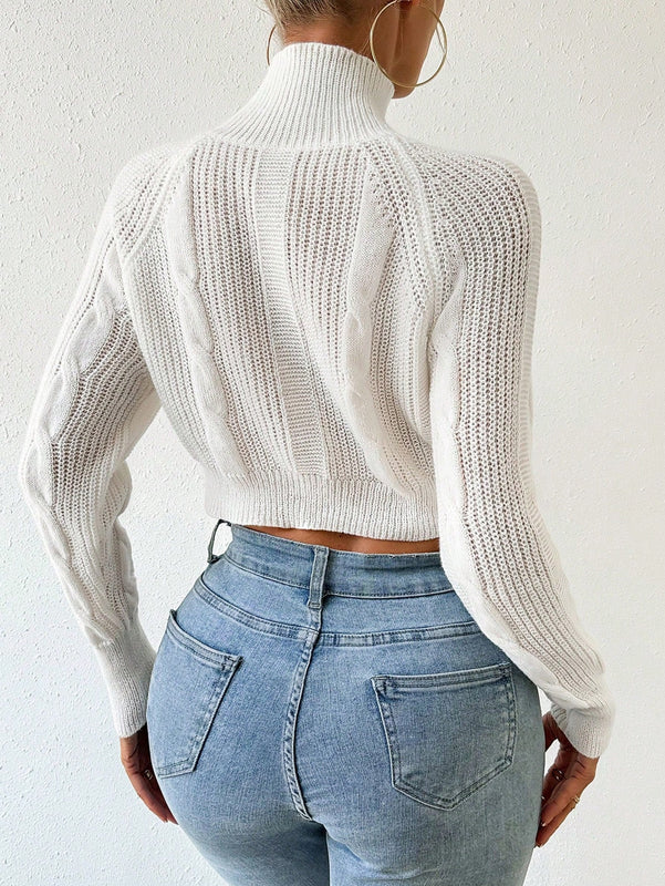 Frenchy Sueter Corto Raglan De Manga Larga
