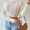 Frenchy Sueter Corto Raglan De Manga Larga