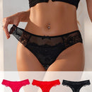 Lenceria De Tanga Con Encaje De Perspectiva Para Mujer