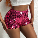 Slayr Shorts De Lentejuelas Rosadas Para Mujer
