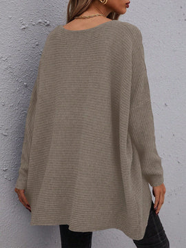 Essnce Sueter Con Mangas De Murcielago De Color Solido
