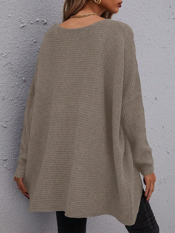 Essnce Sueter Con Mangas De Murcielago De Color Solido