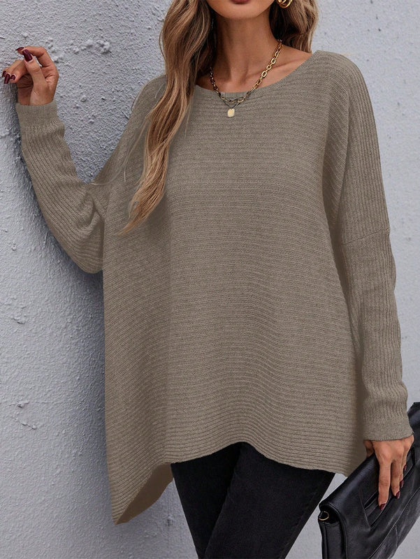 Essnce Sueter Con Mangas De Murcielago De Color Solido