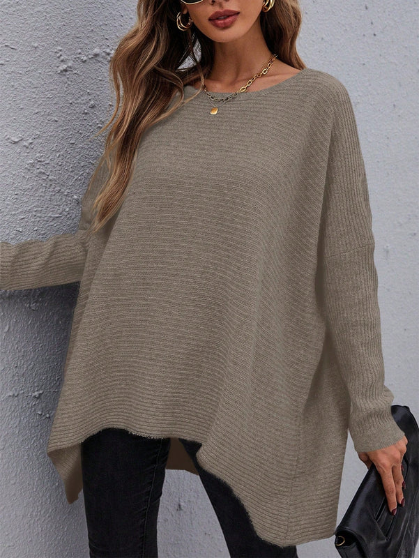 Essnce Sueter Con Mangas De Murcielago De Color Solido