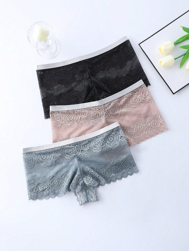 Pantalones Cortos De Encaje Para Mujeres