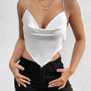 Prive Camisola para mujer con cuello drapeado