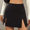 Prive Falda Pantalon Con Dobladillo Con Doble Abertura Para Mujer