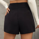 Prive Falda Pantalon Con Dobladillo Con Doble Abertura Para Mujer