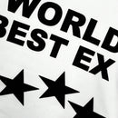 Camiseta De Manga Corta Con Patron De Estrella Para Mujer