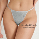 Tanga De Bikini Triangular Con Tiras Finas Para Mujer