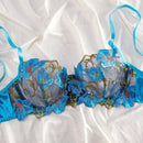 Conjunto De Lenceria Para Mujer Con Encaje Y Bordado De Parche