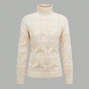 EZwear Sueter De Color Liso Con Cuello Alto Para Mujer