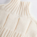 EZwear Sueter De Color Liso Con Cuello Alto Para Mujer