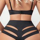 El Color Puro De La Mujer Sin Costuras Hueco Hacia Fuera Las Bragas Del T-back