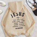 Ezwear sudadera con capucha y forro termico con cordon y bolsillo canguro con grafico de eslogan