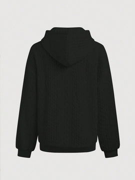 Lune sudadera con capucha texturizada para mujer