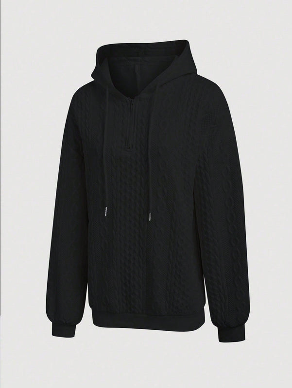 Lune sudadera con capucha texturizada para mujer