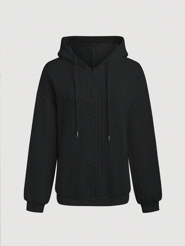 Lune sudadera con capucha texturizada para mujer