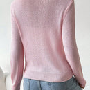 Frenchy Sueter De Cuello Redondo Para Mujer Con Diseno De Corazon