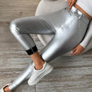 Pantalones/polainas De Talle Alto Y Corte Ajustado