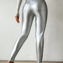 Pantalones/polainas De Talle Alto Y Corte Ajustado