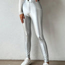 Pantalones/polainas De Talle Alto Y Corte Ajustado