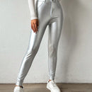 Pantalones/polainas De Talle Alto Y Corte Ajustado