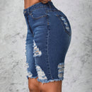 SXY Shorts Vaqueros Slim Lavados
